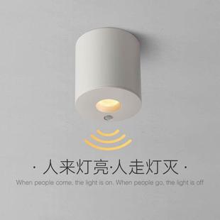 爱斯兰led明装 筒灯家用天花走廊过道灯人体感应灯入户玄关阳台灯