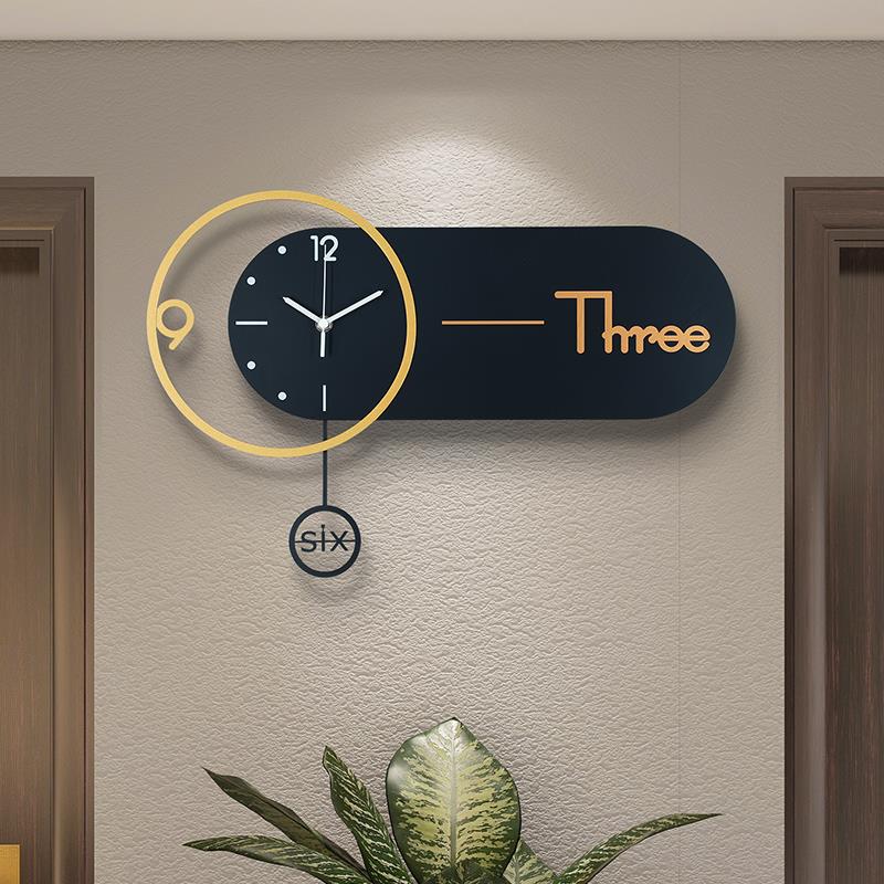 钟表挂钟客厅家用时尚挂墙艺术装饰石英现代网红创意简约轻奢大气