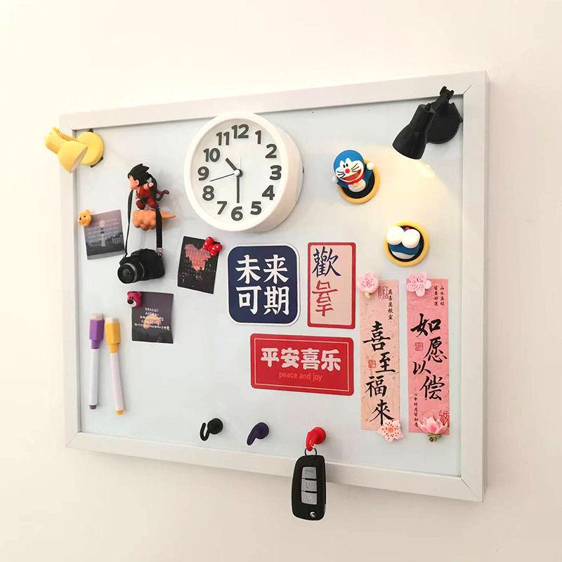 磁性计量箱黑板DIY免打孔屏蔽配电箱墙罩磁性空气凤梨Isn风格