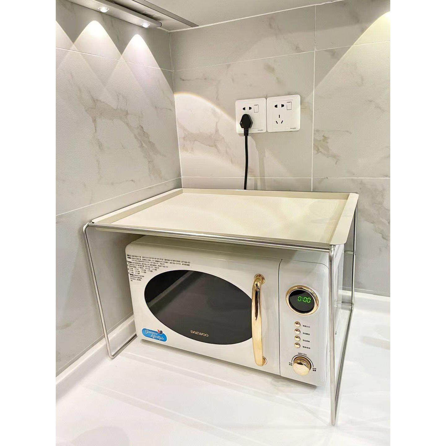 水天一方厨卫微波炉置物架台面收纳架不锈钢托盘收纳架厨房储物架,厨房/烹饪用具,微波炉置物架,淘宝优惠券,粉丝福利购,淘宝优惠卷