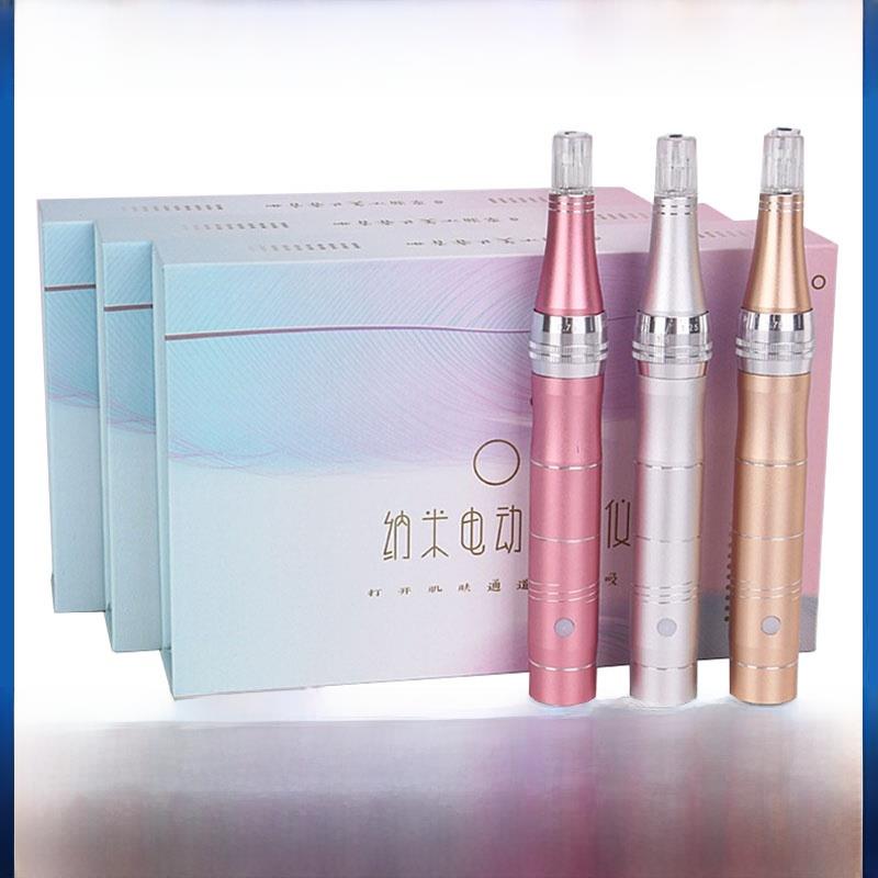 美容院纳米电动微针中胚层飞梭精华MTS微晶笔家用水光晶片导入仪