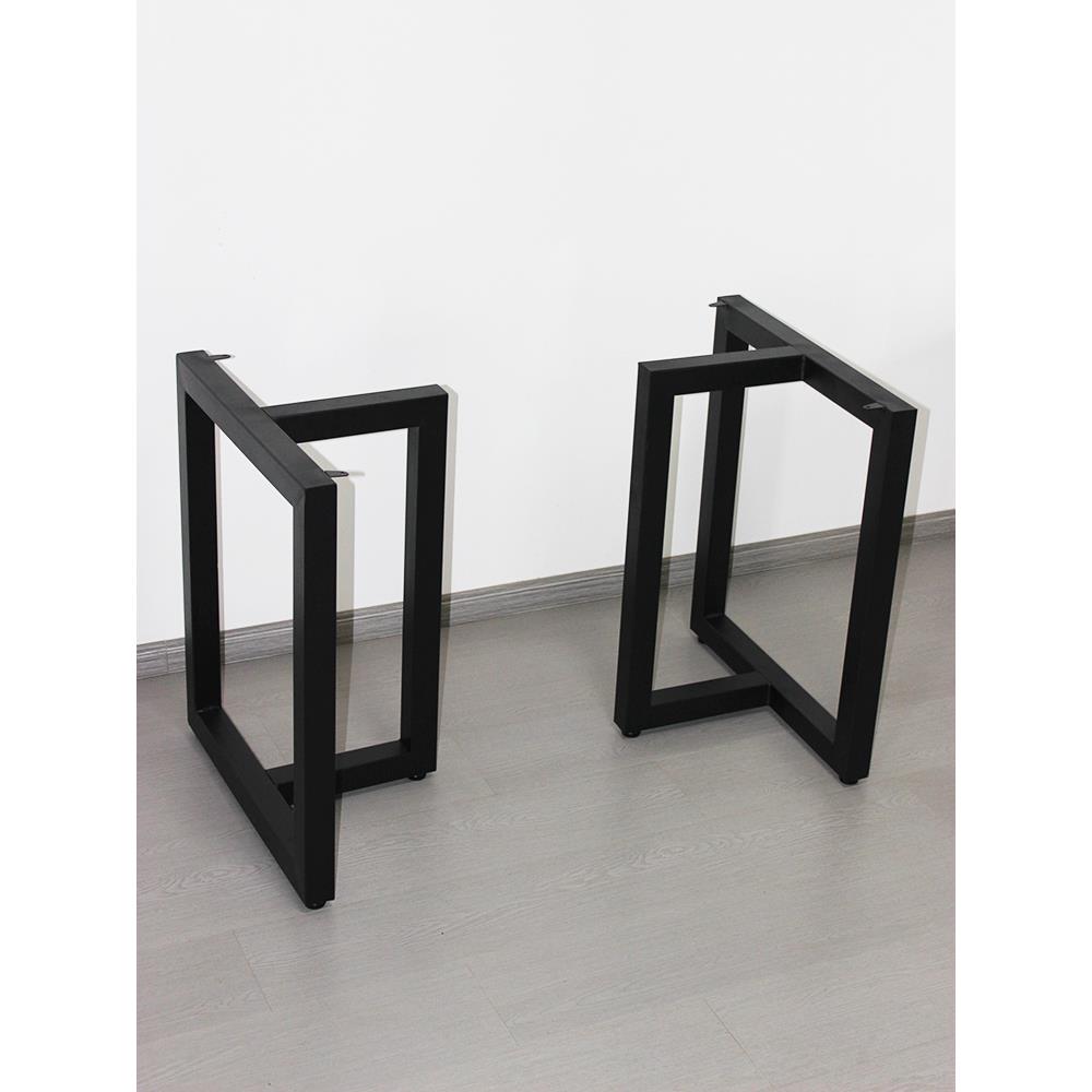 定制铁艺桌腿支架岩板瓷砖大理石底座餐桌茶几桌脚电脑办公桌子腿