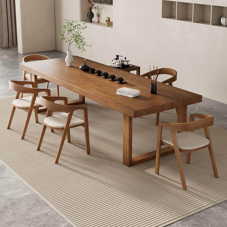 茶台原木大板禅意实木茶桌现代简约阳台家用办公泡茶桌椅组合茶室