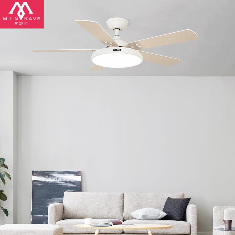 2024年新款风扇灯餐厅客厅卧室北欧现代家用饭厅48寸遥控吊扇灯