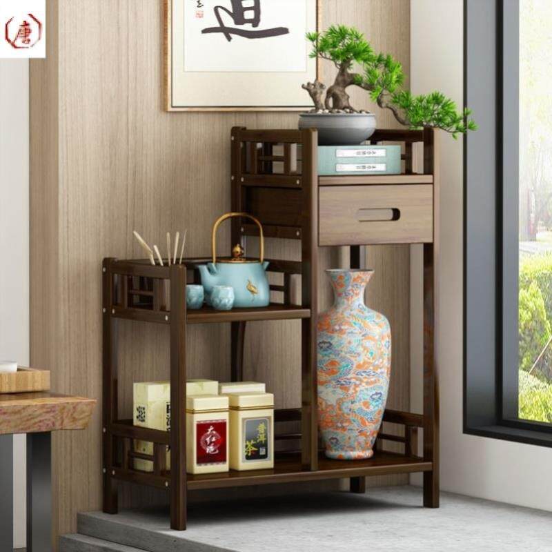 高档边几角几小茶水柜实木茶具茶叶收纳柜沙发边柜置物架茶架子