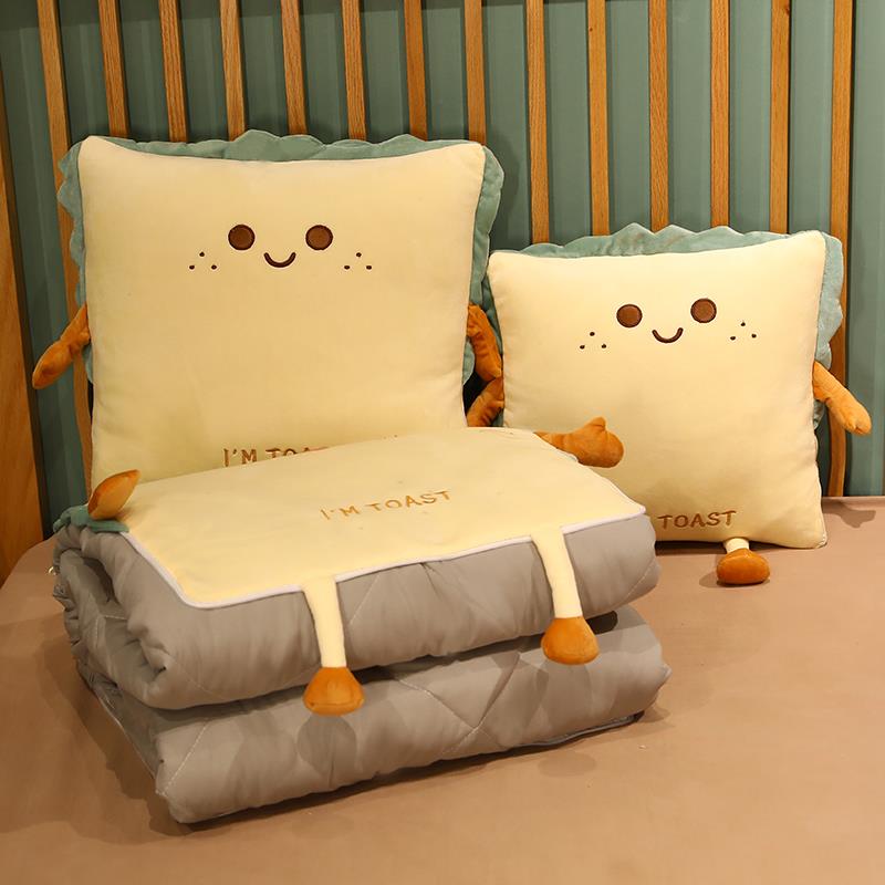 抱枕被子两用二合一办公室午睡女生毯子小枕头汽车内车载靠枕车上