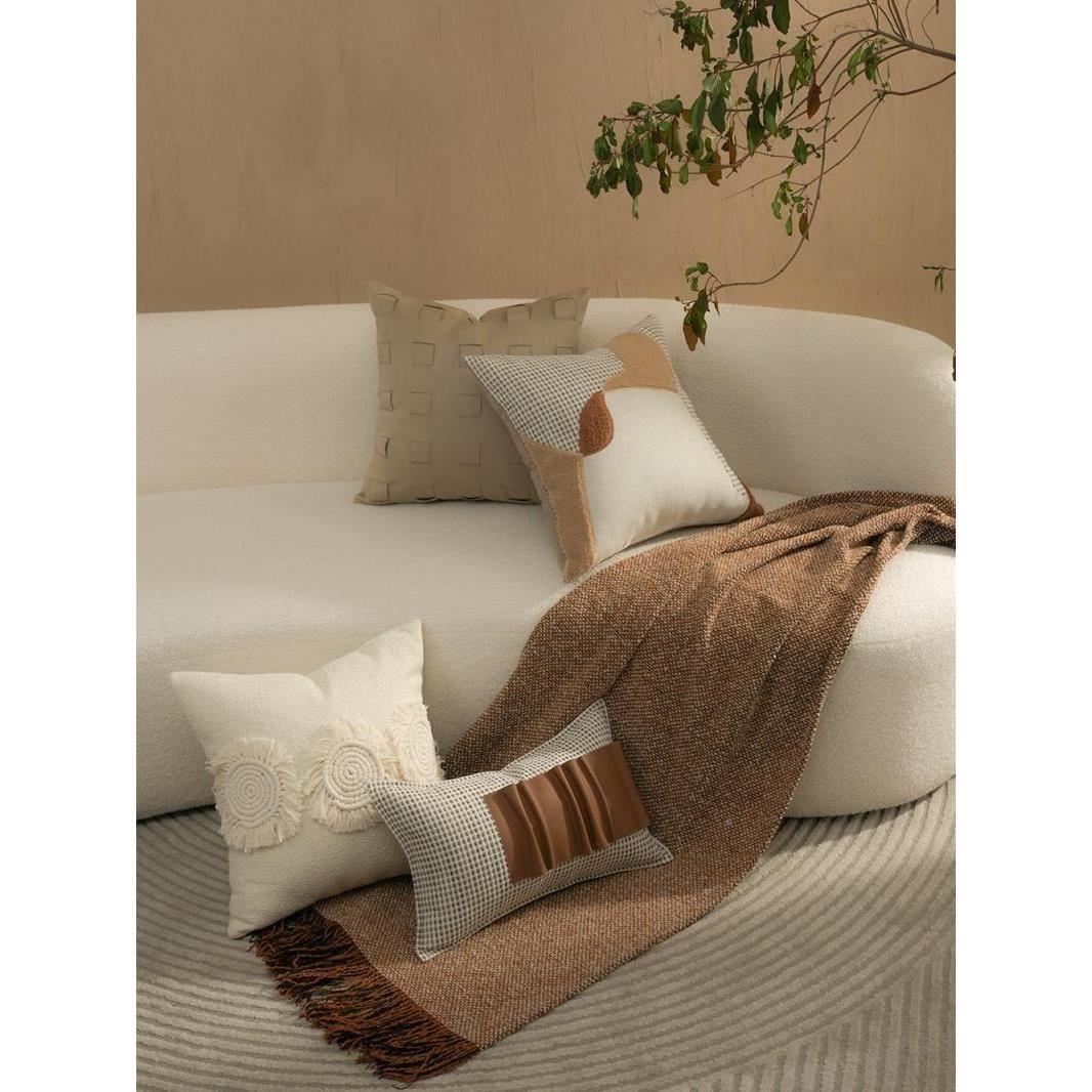 1BC枕0轻奢酒F7687998店别墅客样板间奢华抱沙发厅靠背垫床上枕套