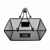 购物篮手提酒吧酒筐书店化妆品母婴店药店购物筐零食金属收纳筐大