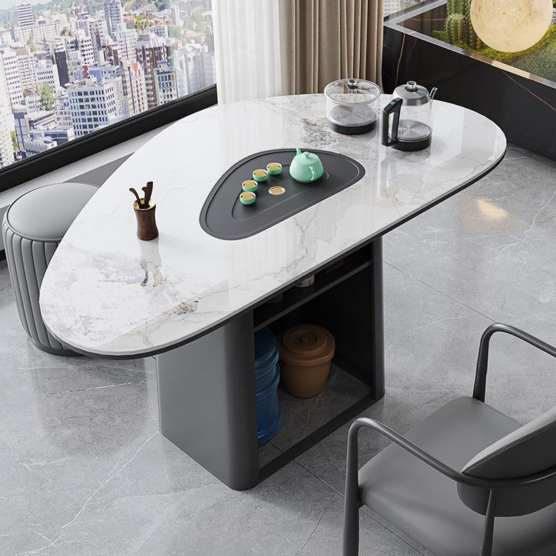 轻奢岩烧水壶泡茶桌小茶台桌组合板现代简约茶桌家用喝茶阳台一体