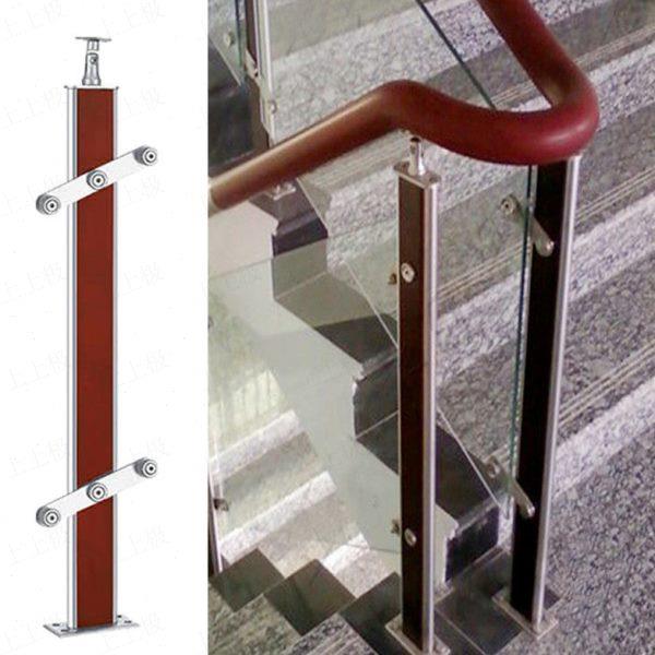 阳台栏杆轻护栏立柱家用PVC围栏阁楼中式楼梯扶手飘窗不锈钢室内
