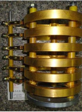 6路-40A碳刷架60*130*200集电环总成 60X130X200MM 多路组装铜环