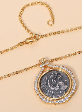 纯银s925罗马古希腊气质做旧大力