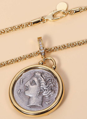 纯银s925罗马古希腊月亮女神戴安