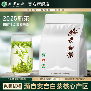安吉白茶2025新茶明前特级手工白茶叶官方旗舰店正品 绿茶250g 袋装