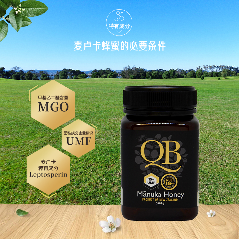 QB新西兰麦卢卡原装进口蜂蜜