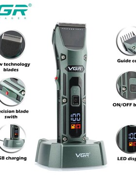 Cordless Electric Adjustable Hair Trimmer For Men Profession
