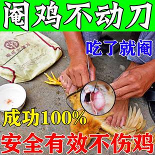 极速无需人工】阉割鸡阉公鸡药阉鸡宝让公鸡生长加速增重去势阉鸡