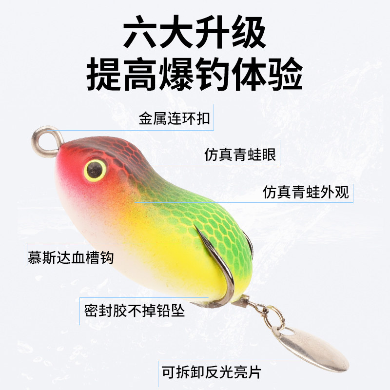 新款改装亮片小雷蛙套装雷强饵淡水钓黑鱼乌鳢专杀路亚饵兔蛙假饵,户外/登山/野营/旅行用品,路亚饵,淘宝优惠券,粉丝福利购,淘宝优惠卷