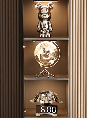 展示酒柜装饰品红酒架客厅橱窗玄关家居摆饰套装组合玄关柜七件套