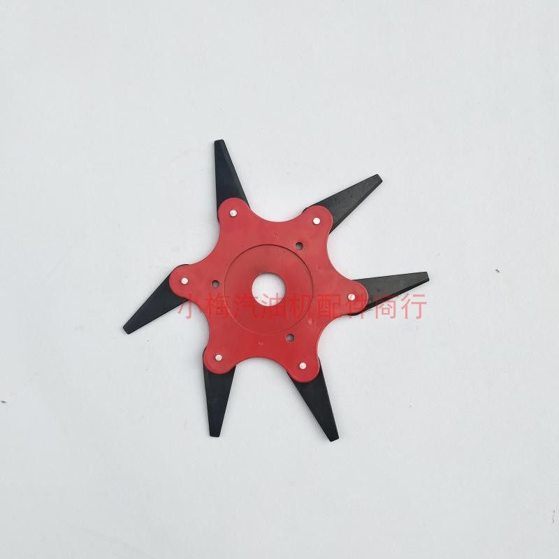 割草机打草头六叶刀片多功能割灌机配件6齿通用无绳新款不怕石头