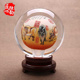 高档五牛图牛年摆件创意礼品中国风内画水晶球送领导特色办公 新款