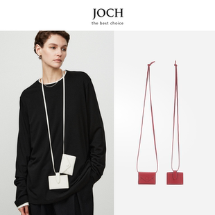 JOCH夏季迷你小众真皮迷你零钱包牛皮信封腰包新款腋下极简风卡包