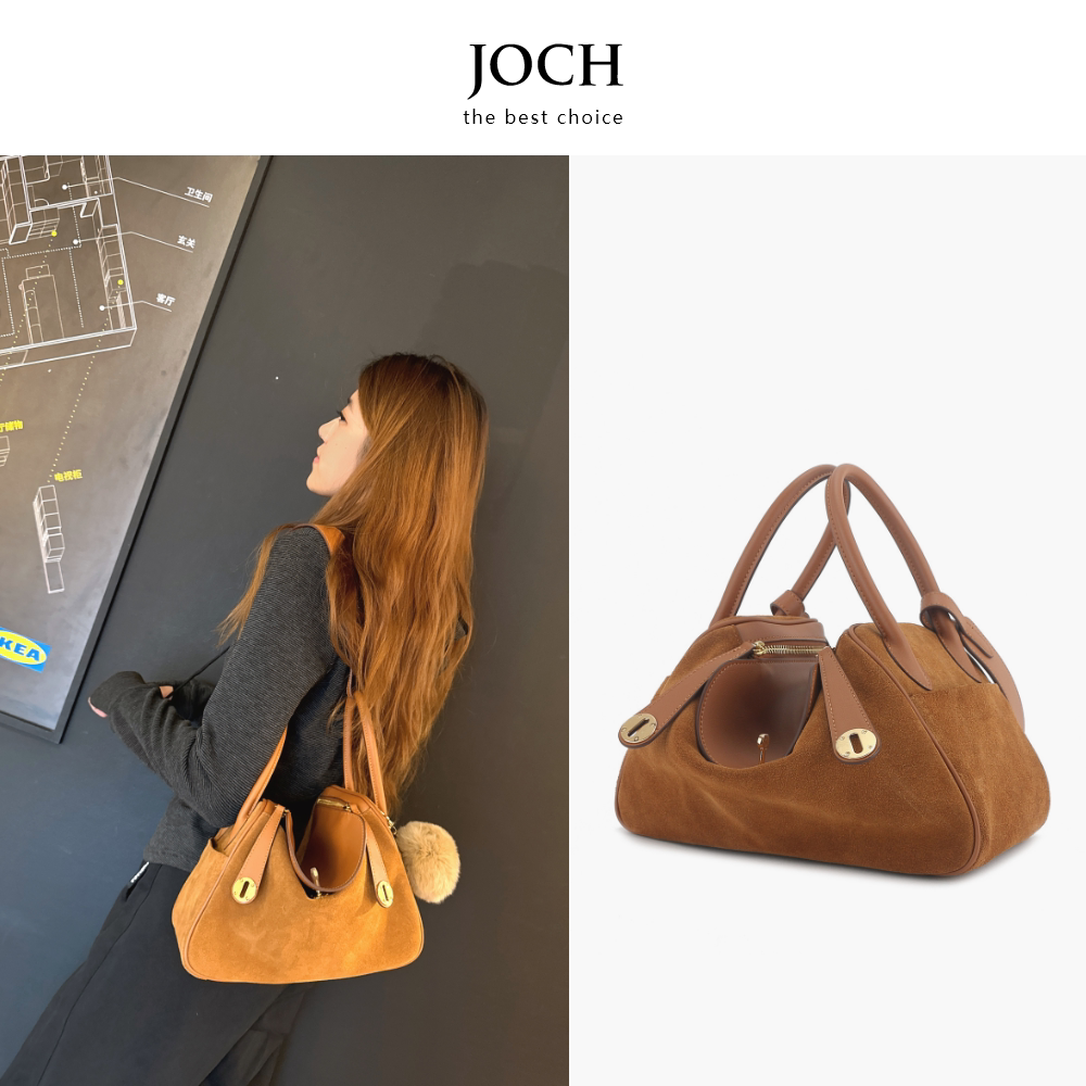 JOCH新！纯手工蜡线定制Lindyi包时尚潮单肩斜跨手提头层牛皮女包