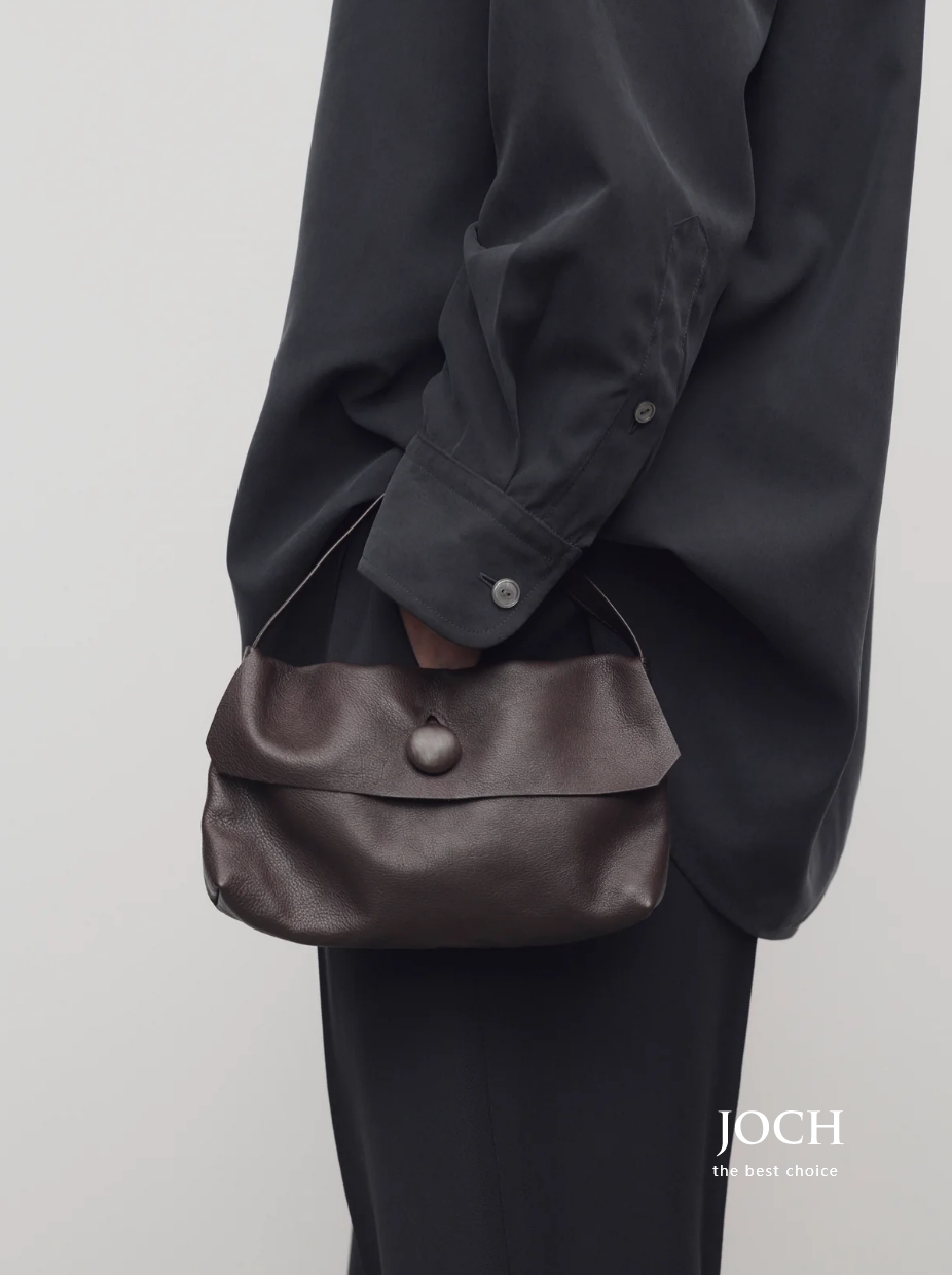 JOCH新！进口小羊皮极简Row风Sally手提包真皮革手袋手提迷你小包