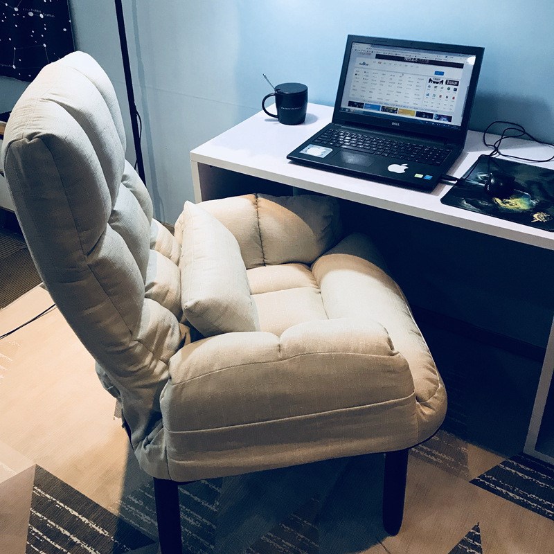 电脑沙发椅家用懒人卧室宿v舍折叠靠背椅子休闲椅书桌舒适久坐座