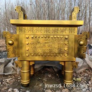 园林景观石雕龙鼎哪里有石材加工二龙戏珠方鼎价格雕刻龙石鼎图