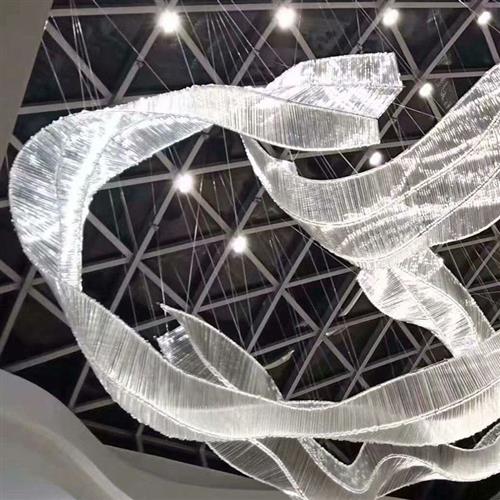 沙盘水晶灯饰轻奢创意酒店宾馆前台商场灯具大厅个性酒店大堂吊灯