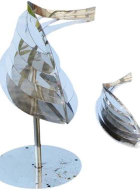 户外不锈钢鱼雕塑金属艺术墙面水池景观售楼处装饰品抽象鱼群摆件