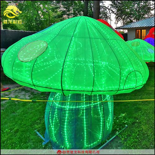 夜游发光售卖亭景区蘑菇屋灯光节房子造型灯笼室外防水花灯定制