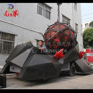 民宿文化村主题花车文化宣传彩车非洲文化巡游彩车