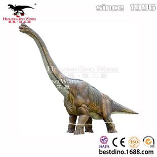 年蛇年春节元 宵节大型户外引流美陈摆件仿真腕龙恐龙工厂定制