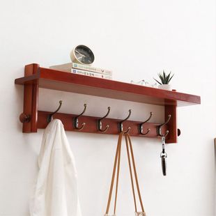 实木衣帽架壁挂玄关挂钩客厅挂衣架卧室墙上挂衣钩壁挂墙壁