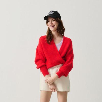 American Vintage 法式简约纯色宽松百搭慵懒风秋冬新款针织开衫