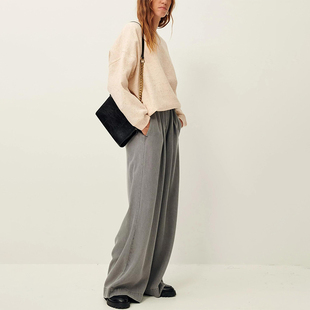 Sessun白色套头卫衣衫休闲宽松2024年春季新款女装上衣百搭经典