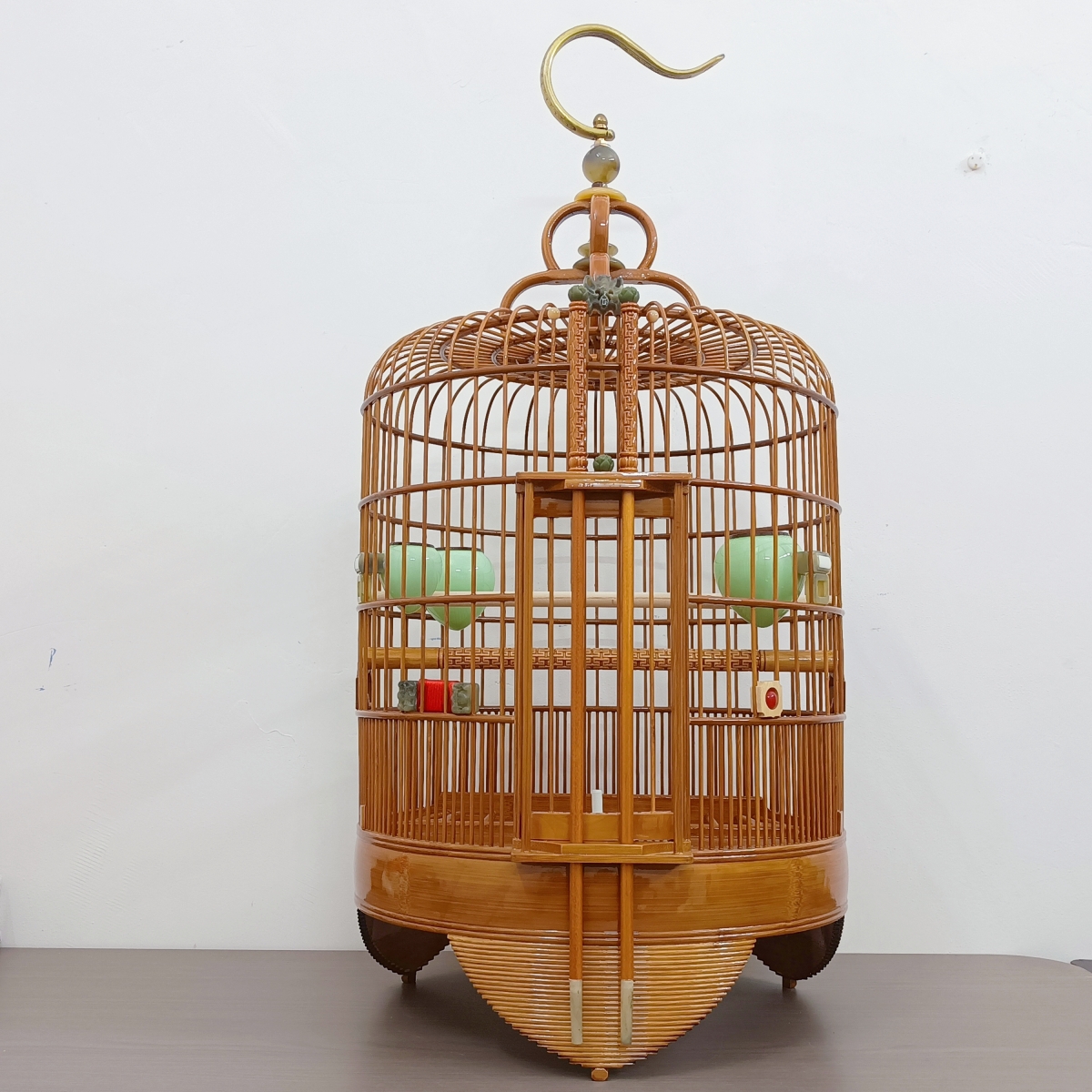 36公分广西底画眉鸟笼全套配件
