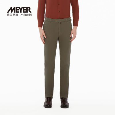 迈雅时尚花型高弹商务休闲裤男