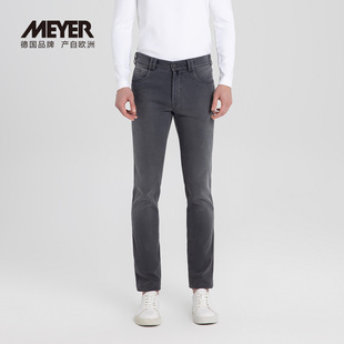 MEYER德国迈雅 秋冬牛仔裤男款五袋修身版反面起绒高弹舒适26251