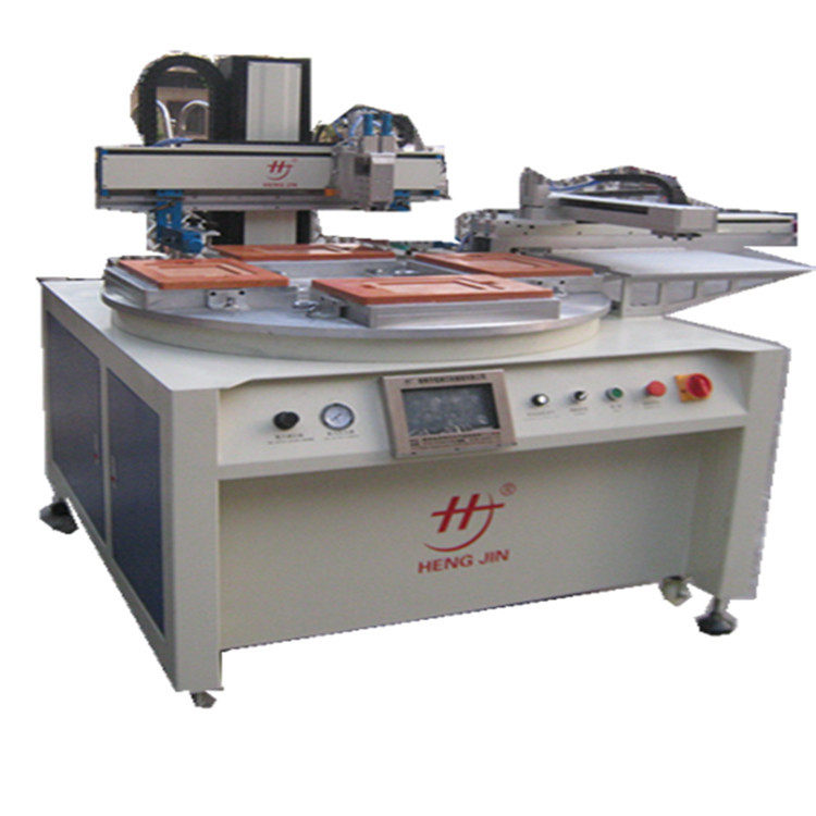 双电动玻璃外壳平面丝印机 plc触摸屏半自动高精密丝网印刷机