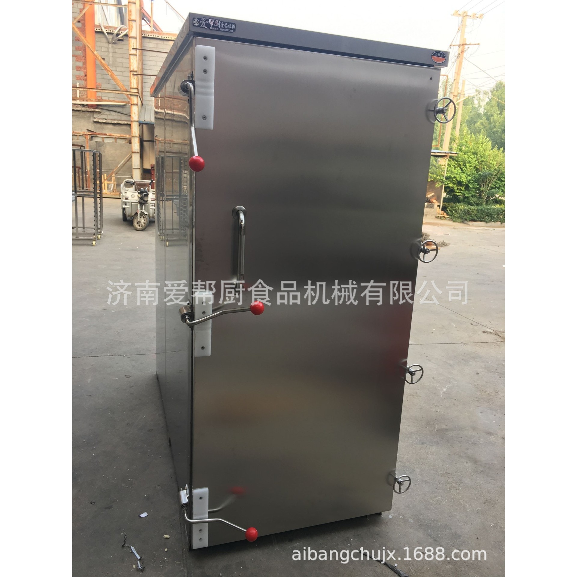 定做推车式不锈钢单门蒸箱 包子馒头米饭蒸房蒸汽式食品蒸柜