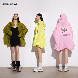26早春新款 LEDIM 女款 防晒冲锋衣外套防晒指数UPF50 粉色 WANG时尚