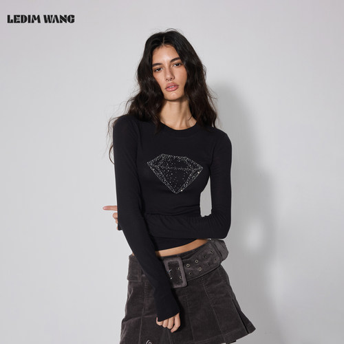 LEDIMWANG莱赛尔修身长袖T恤女