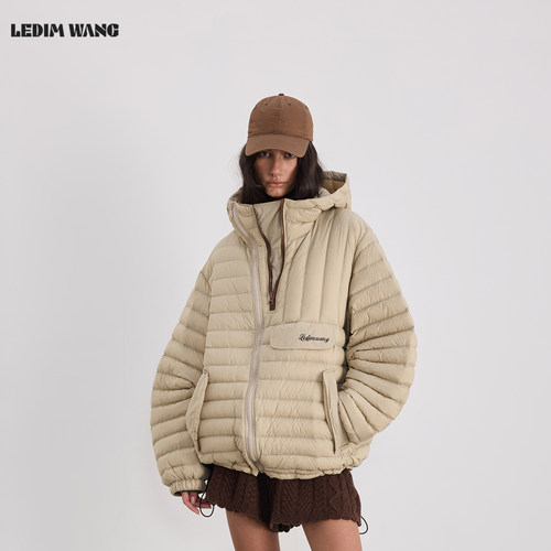 LEDIMWANG白鹅绒龟背排骨羽绒服