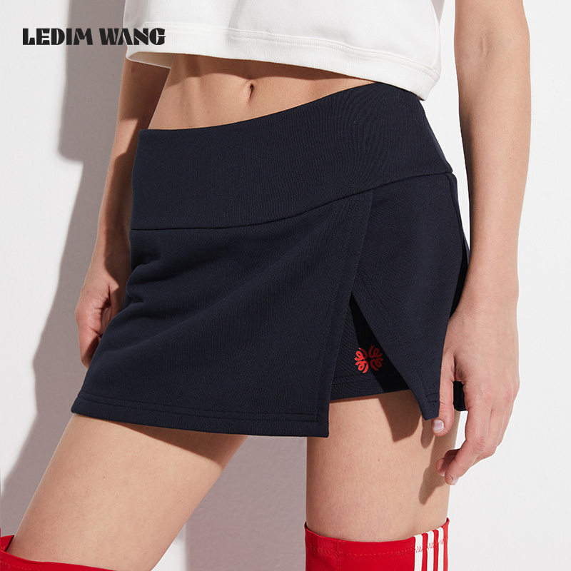 LEDIMWANG休闲运动开叉半裙
