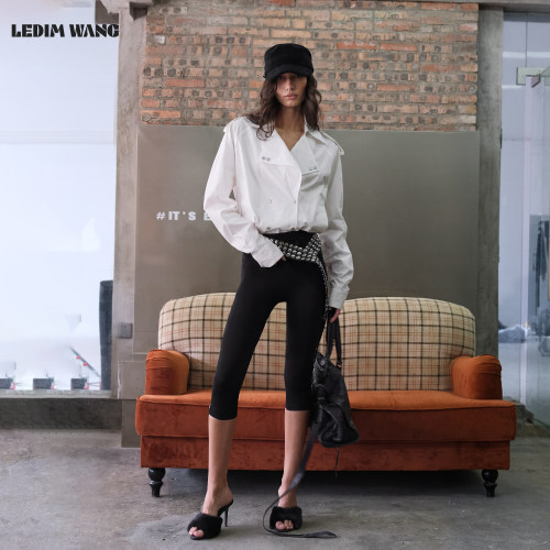 LEDIMWANG花苞解构宽松衬衫女
