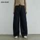 长裤 LEDIM 女25秋新款 阔腿弯刀裤 WANG白标 复古原色多口袋牛仔裤