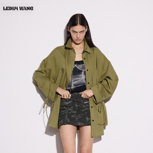LEDIMWANG莱赛尔天丝亚麻衬衫